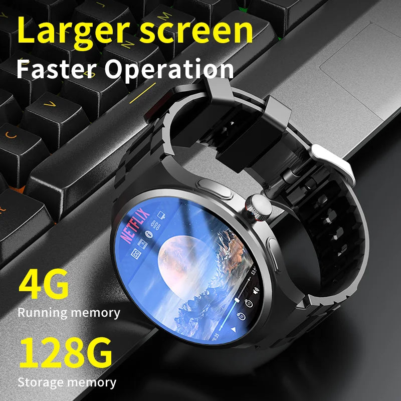 GoldenSpike 4GB 128GB Smart Watch with GPS and Camera