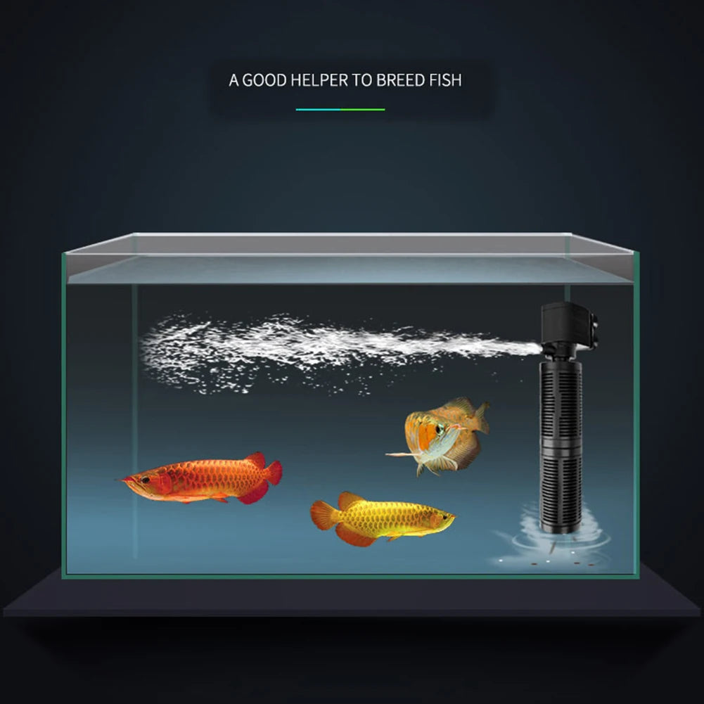 3 In 1 Silent Aquarium Filter Internal Submersible Pump