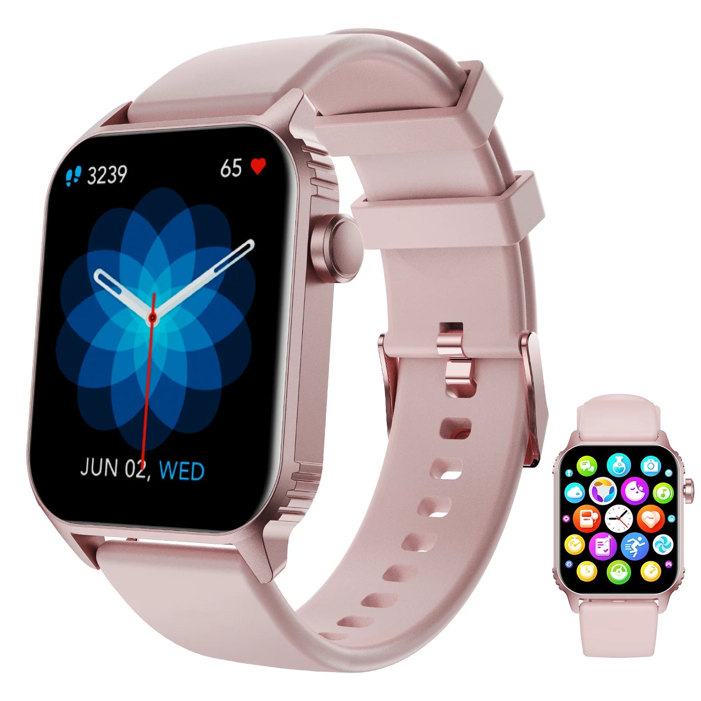TG08 Smart Watch 1.85 Inch Fitness Tracker for Men and Women