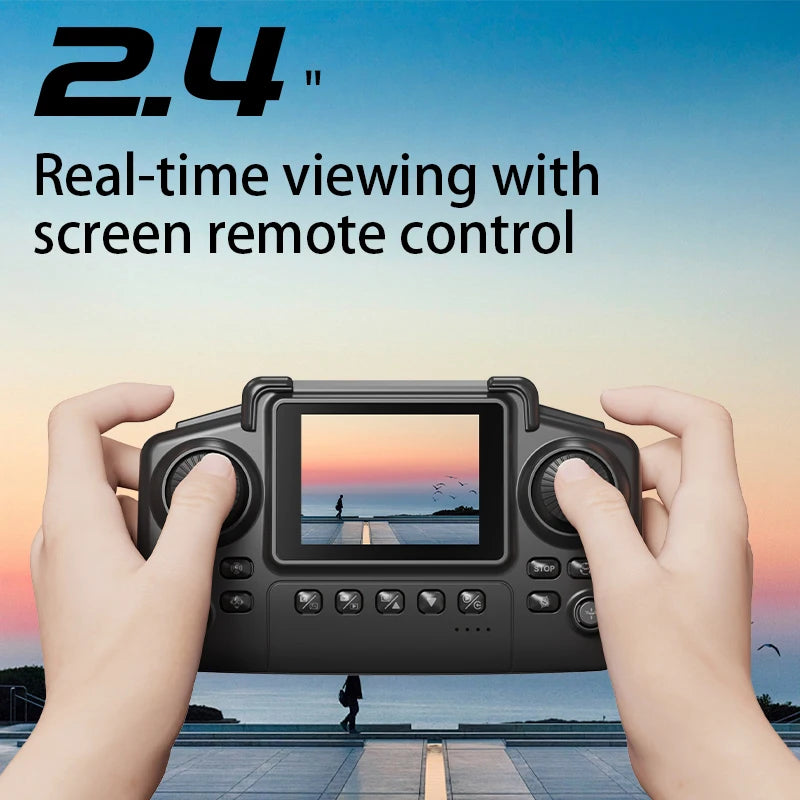 E88 Pro RC Drone 8K Professional with 1080P Wide Angle HD Camera Screen Control Foldable Helicopter WIFI FPV Height Hold