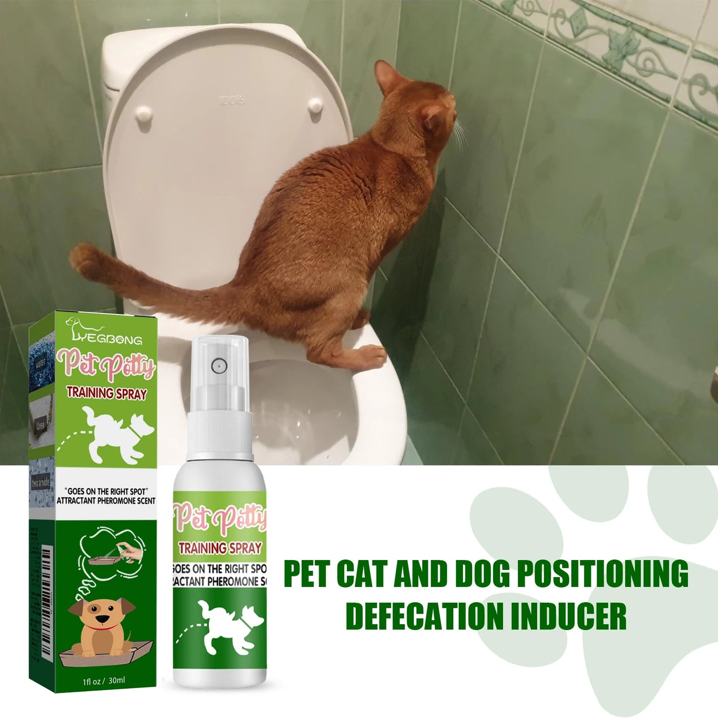 Yegbong Pet Location-Based Defecation Inducers, Pet Toilet Inducer Urine Locator Toilet Training Agent