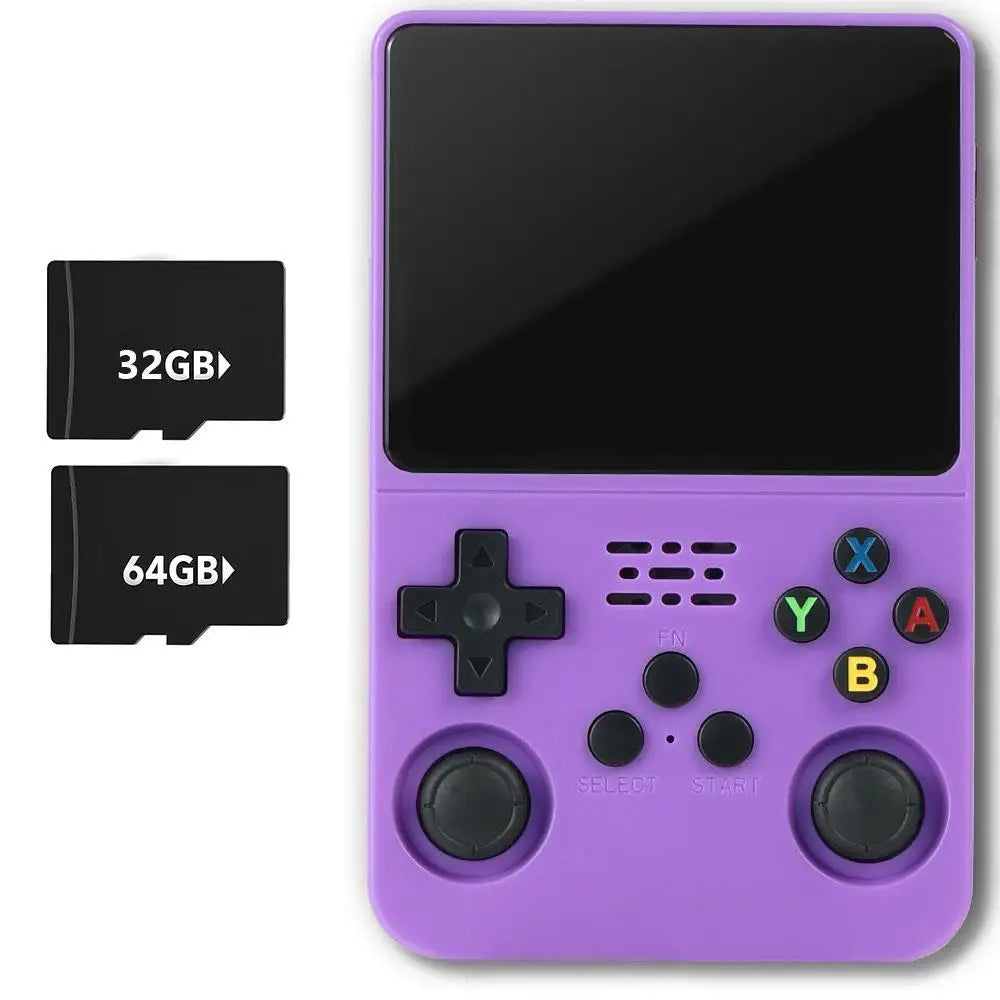 WUDS R36S Portable Handheld Game Controller with 3.5" HD Screen, Rechargeable Battery - Perfect Christmas Gift for Gamers