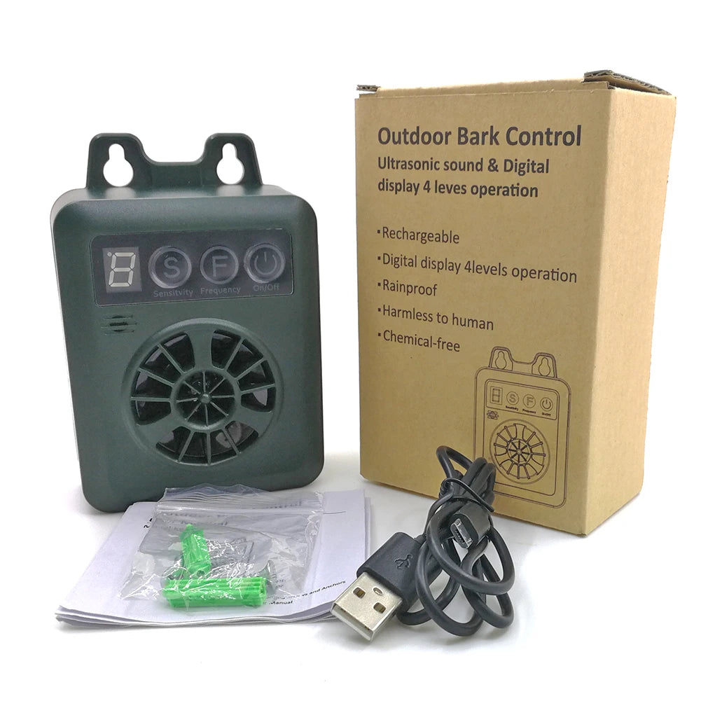 Dog Bark Stopper Ultrasonic Pet Repeller Outdoor Puppy Anti Noise Anti Barking