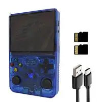 WUDS R36S Portable Handheld Game Controller with 3.5" HD Screen, Rechargeable Battery - Perfect Christmas Gift for Gamers