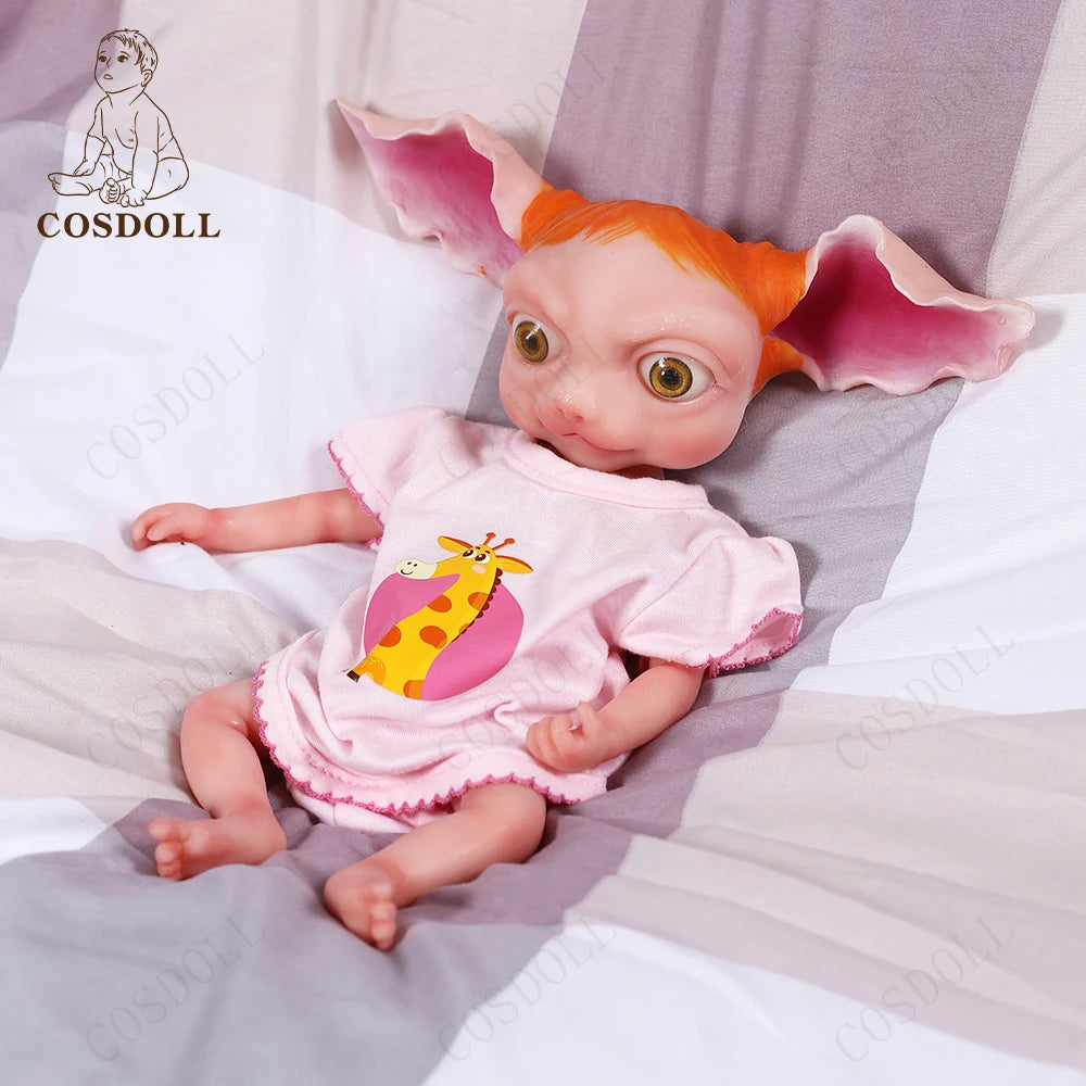 32cm Full Body Silicone Reborn Baby Doll Elf Boy With Ears