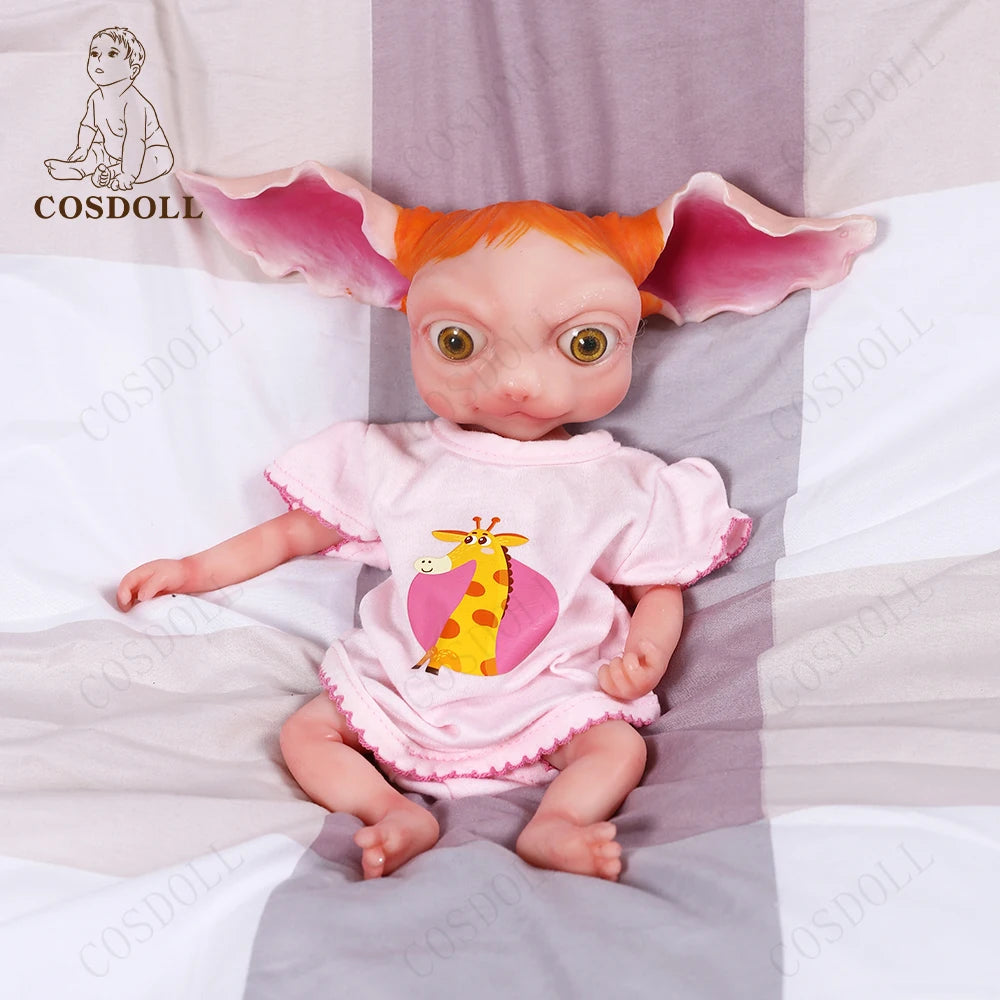32cm Full Body Silicone Reborn Baby Doll Elf Boy With Ears