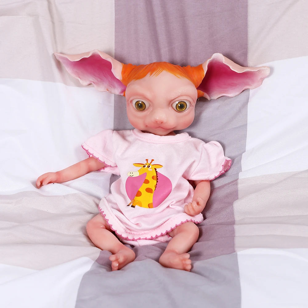 32cm Full Body Silicone Reborn Baby Doll Elf Boy With Ears