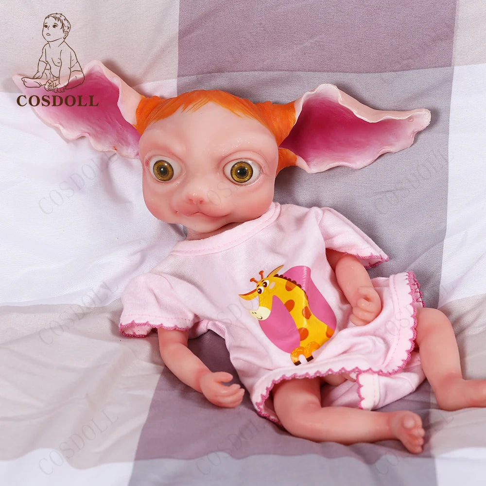 32cm Full Body Silicone Reborn Baby Doll Elf Boy With Ears