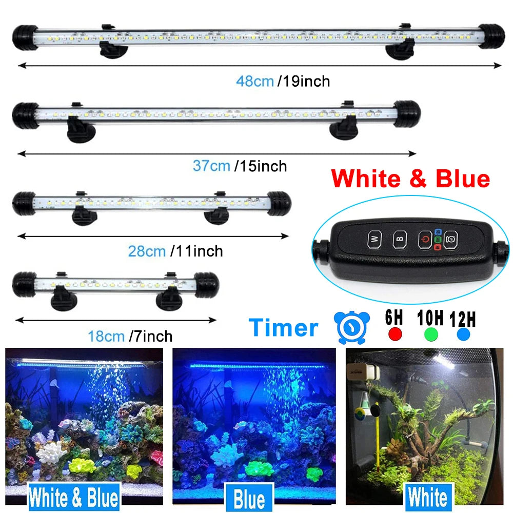 BR Light Submersible LED Aquarium Clip Light With Timer D30