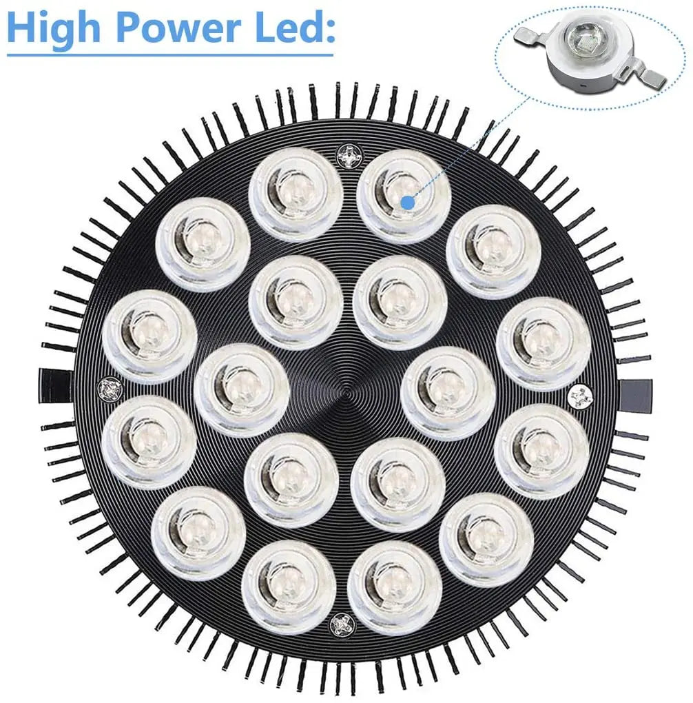 E27 LED Aquarium Light Bulb Full Spectrum 12W 54W Fish Tank