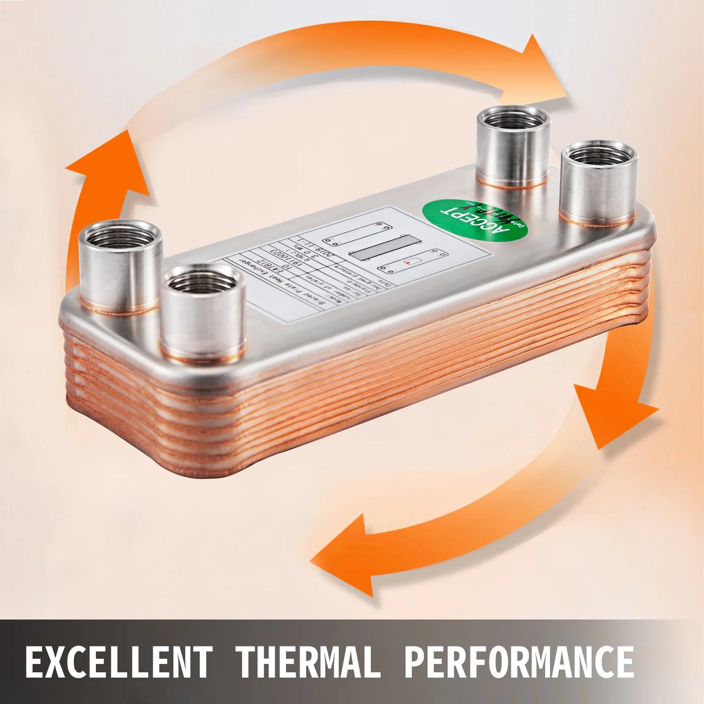 SucceBuy 30 40 60 Plates Heat Exchanger Wort Chiller Stainless Steel Homebrew Brewing Beer Cooler Counter Chiller Water Heating