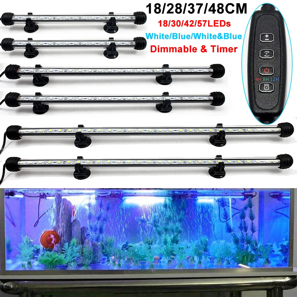 BR Light Submersible LED Aquarium Clip Light With Timer D30