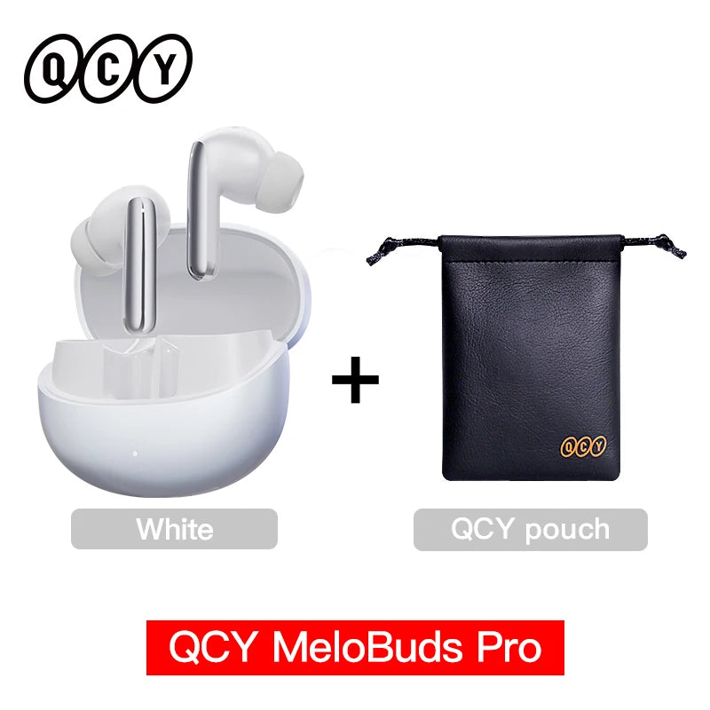 QCY MeloBuds Pro Wireless Earphones with 46dB Active Noise Cancellation Hi-Res LDAC Bluetooth 5.3 and 6 Microphones