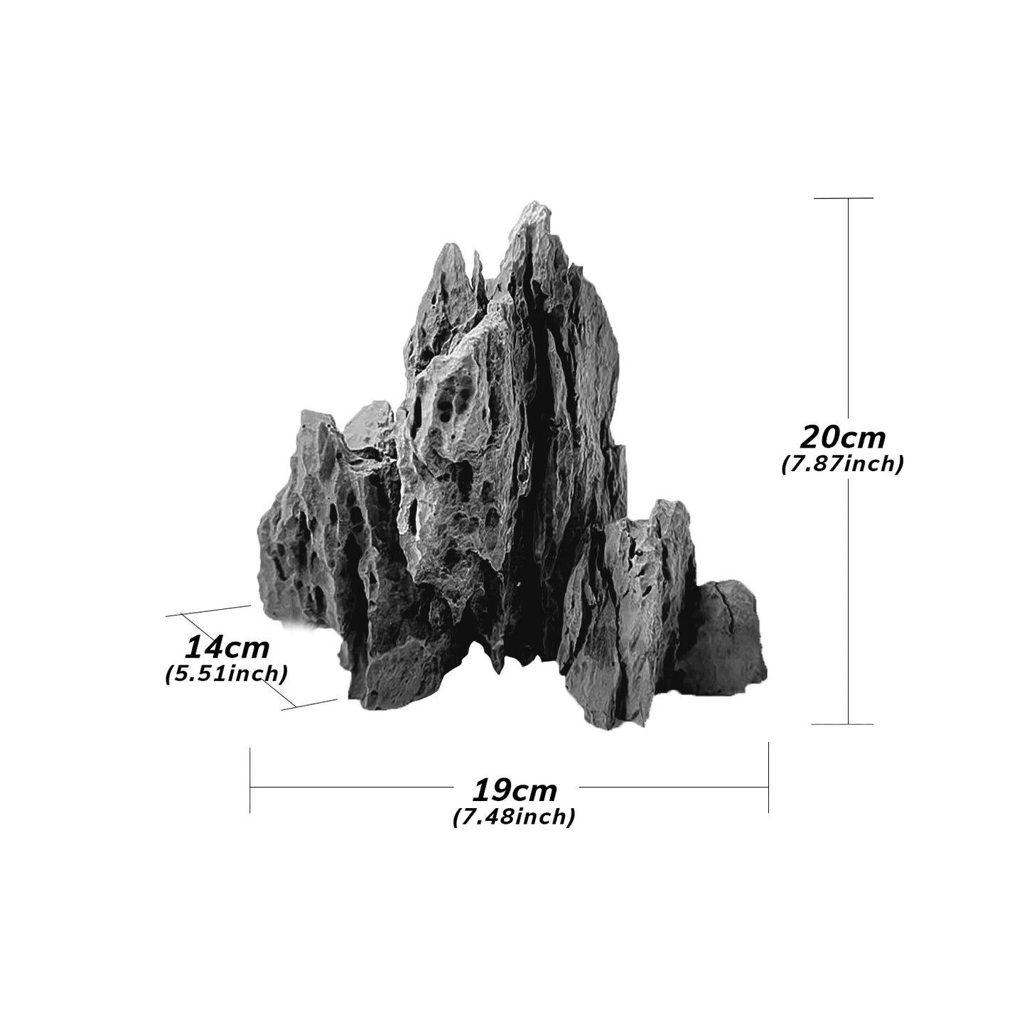FZONE Resin Seiryu Stone Aquarium Rocks for Aquascaping