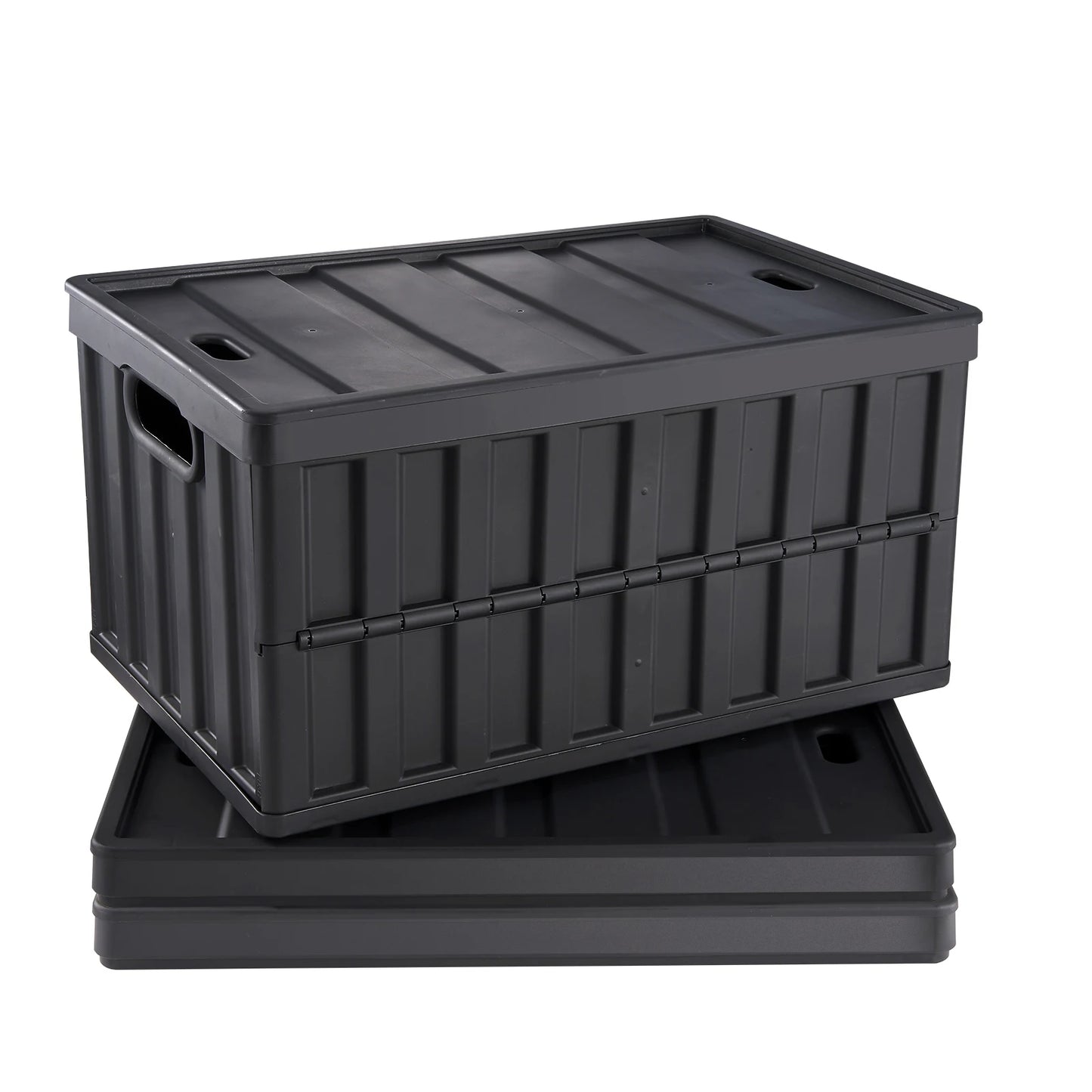 SucceBuy Collapsible Storage Bins 45L 65L Crates With Lids