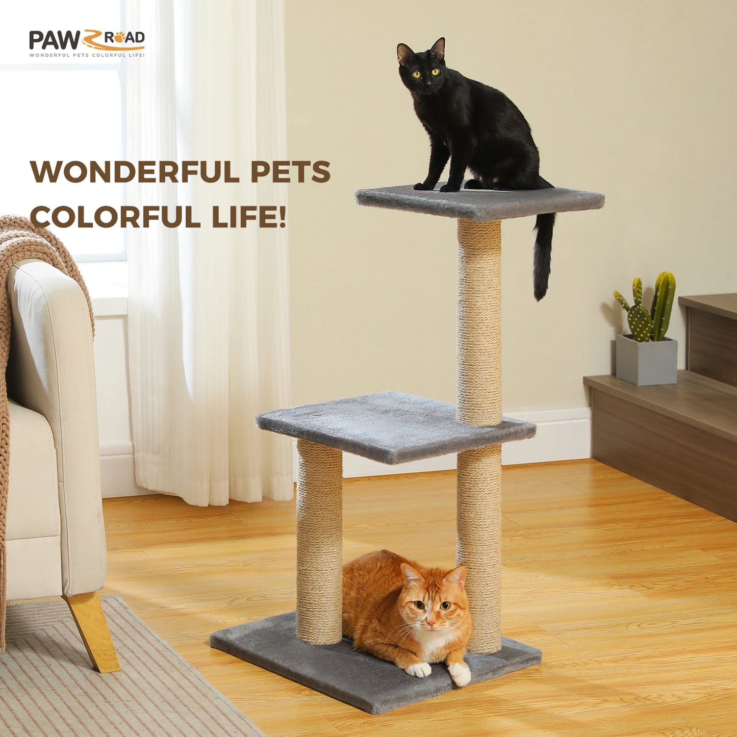 Cat Tree For Indoor Cats Two Styles With Scratching Posts
