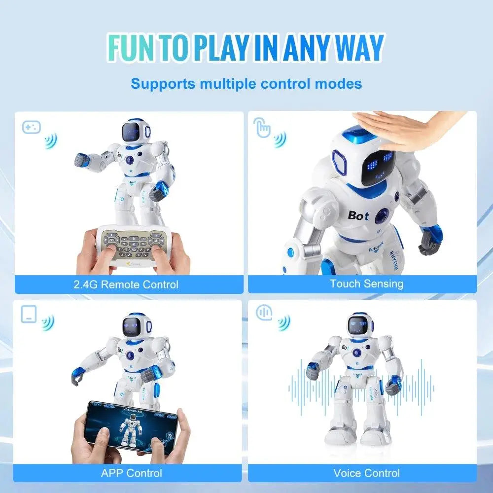 Smart RC Robot Toy Programmable Dancing Talking Remote App