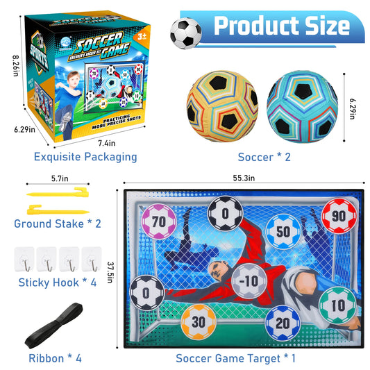 VATOS Kids Soccer Ball Game Set Indoor Outdoor Foldable Toy