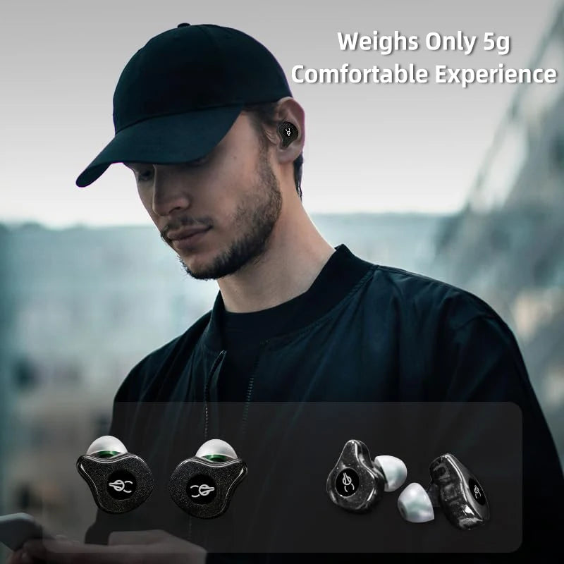 Sabbat Original E12 Ultra High Quality In Ear Bluetooth Earphones, Dual ear Wireless Gaming, Music, Sports Earphones, Apple