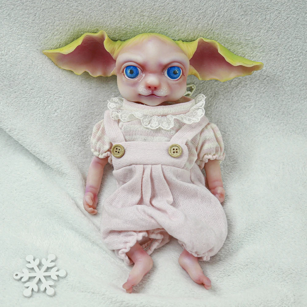 32cm Full Body Silicone Reborn Baby Doll Elf Boy With Ears