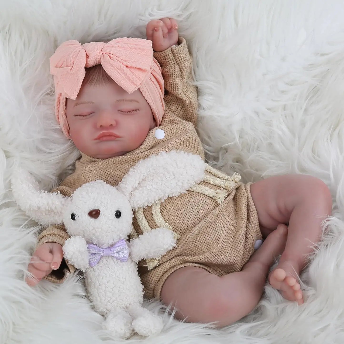 Lifelike Reborn Baby Doll 20 Inch Realistic Cloth Body
