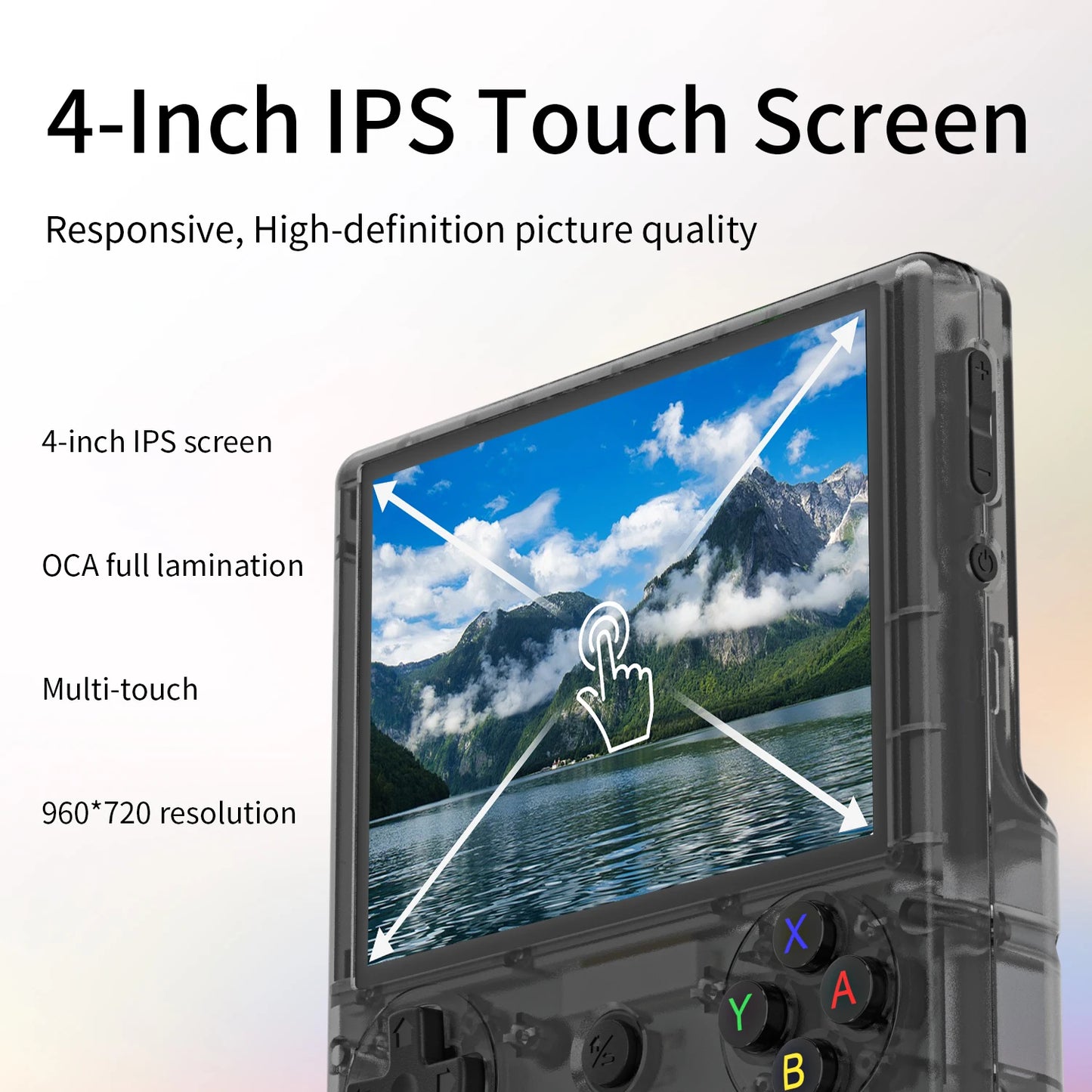 ANBERNIC RG406V Retro Handheld Games Console 4" IPS Multi-touch WIFI Android Video Gaming Player Supports 1080p Output Streaming