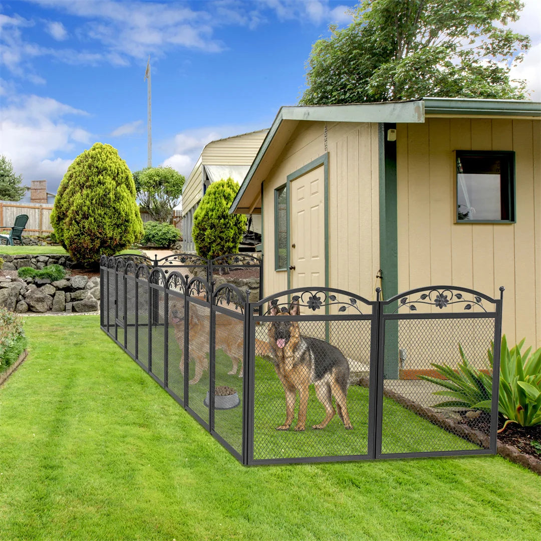 8 Panel Heavy Duty Dog Playpen For Whelping With Pad