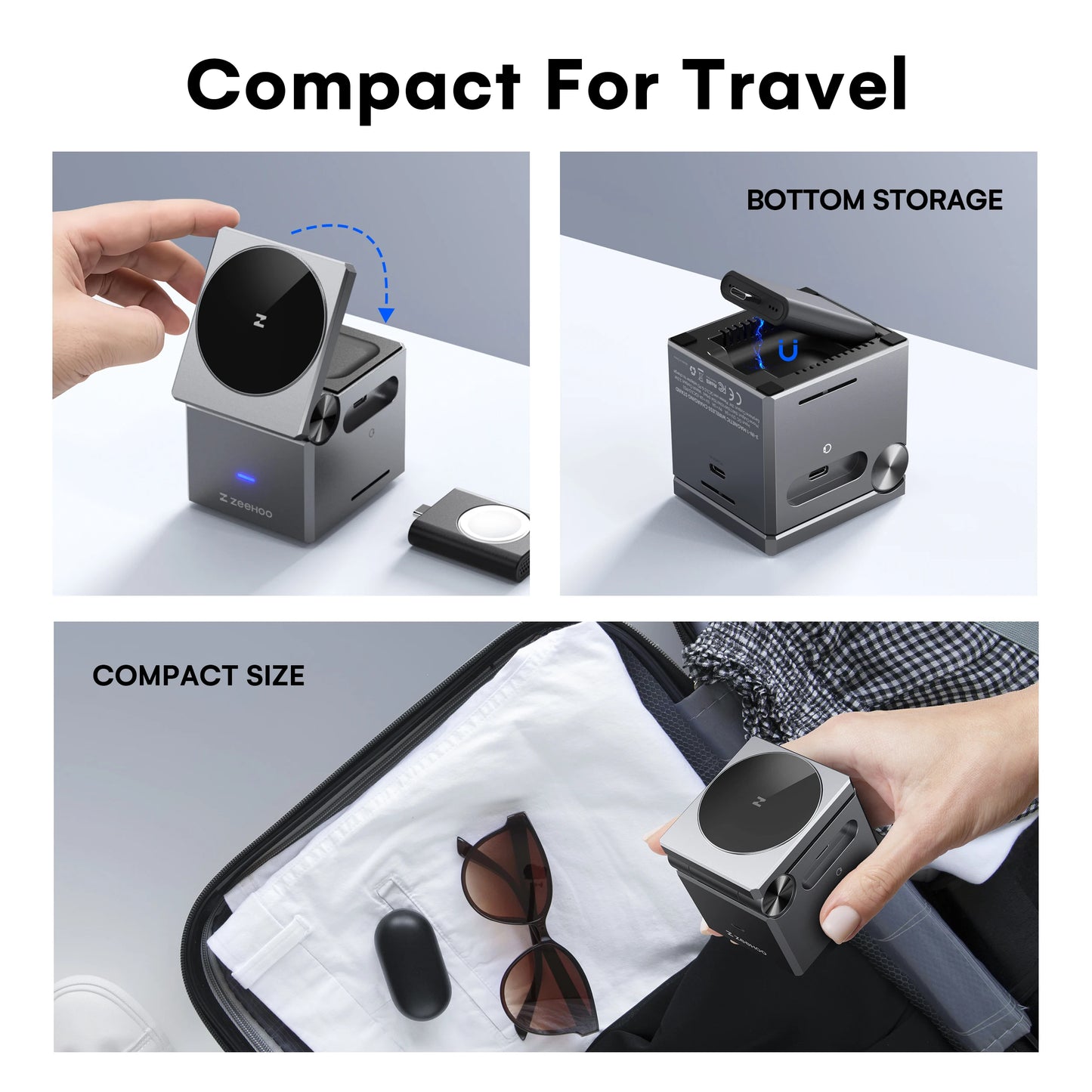 ZeeHoo 3 In 1 Charging Station Apple IPhone MagSafe Stand