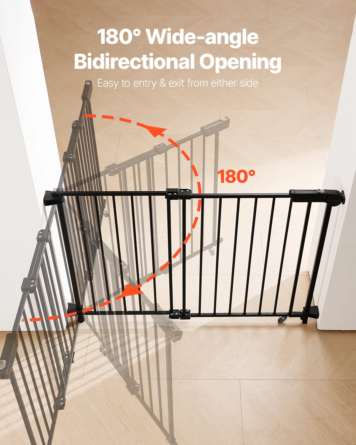 SucceBuy Adjustable Baby Gate 29.5 To 43 Inch Wide 28 High