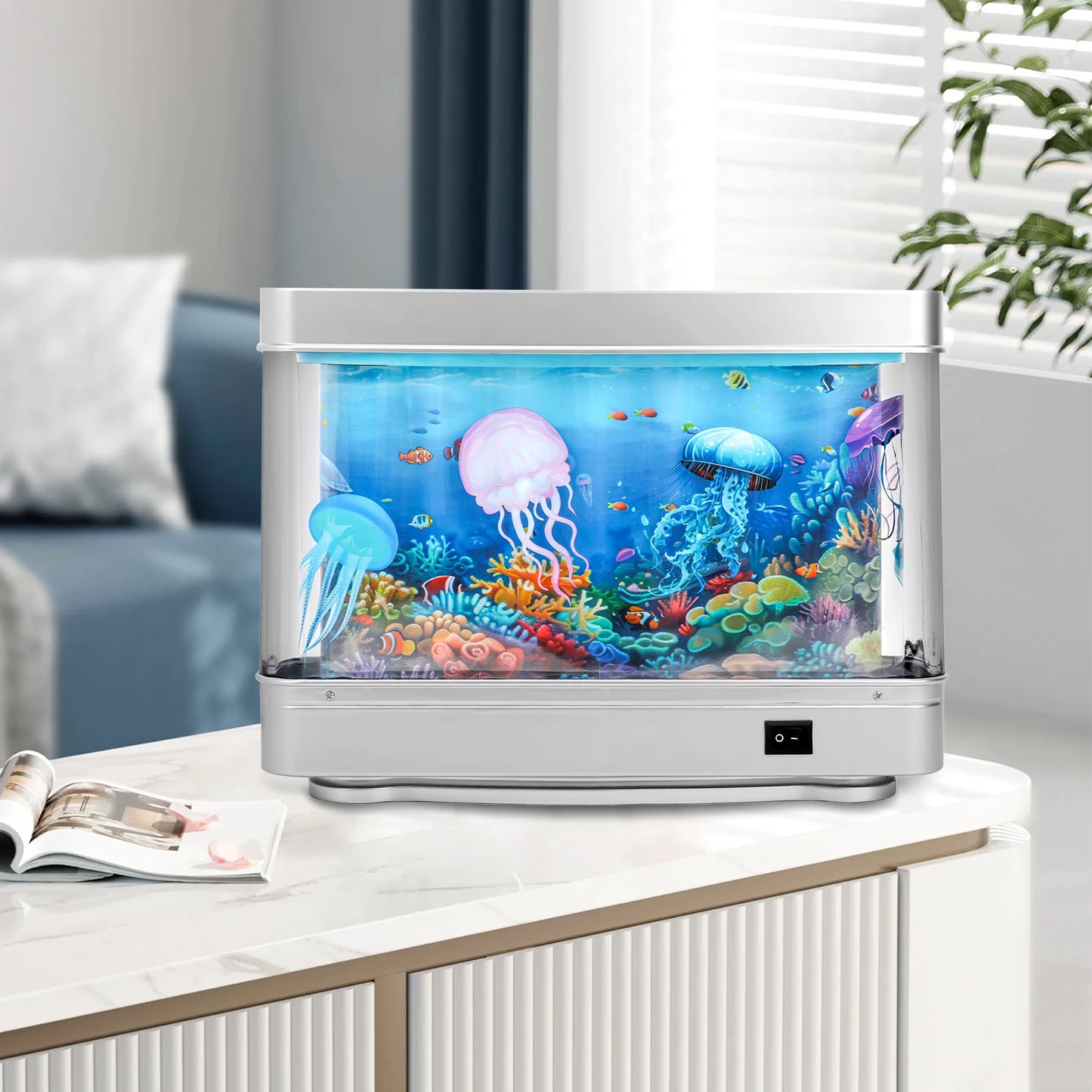 Artificial Aquarium Moving Fish Light Virtual Ocean Motion