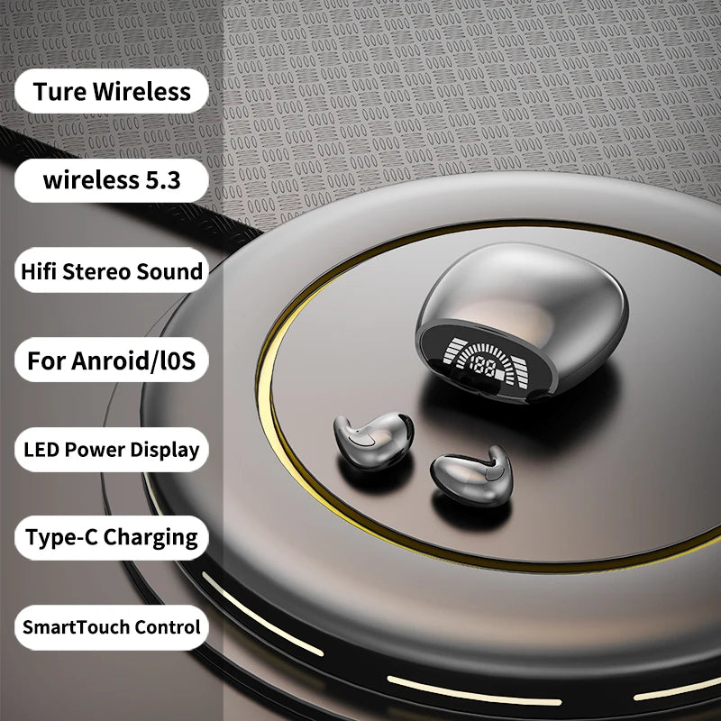 Ultra thin sleep wireless earphones, mini, ultra small, invisible, in ear, painless to wear