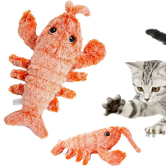 Floppy Lobster Interactive Dog Toy Jumping Moving Dog Toy Interactive Dog Toy To Keep Them Busy for Medium Dogs Teething