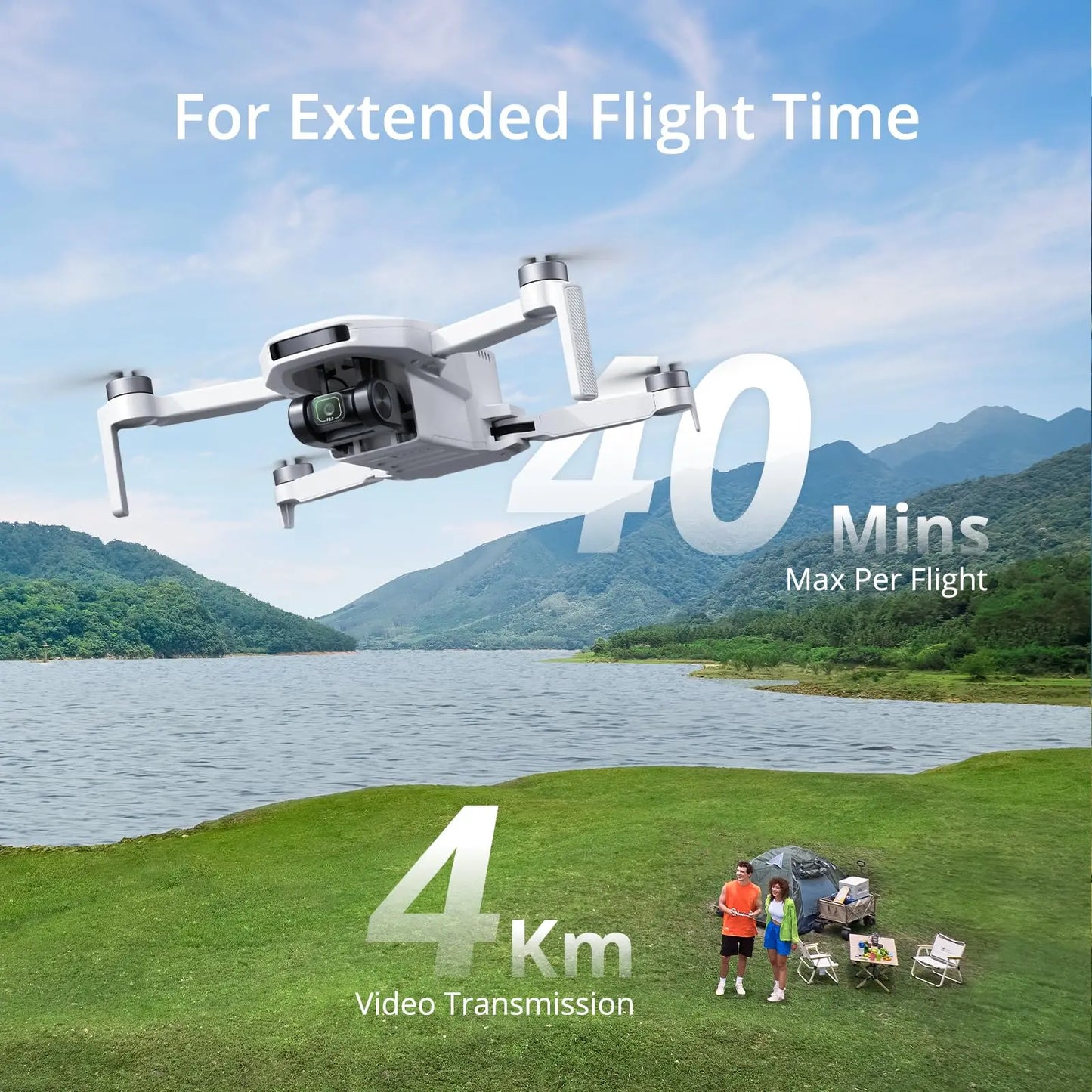 Used Potensic ATOM LT GPS Drone 2.5K Camera 4KM FPV Transmission