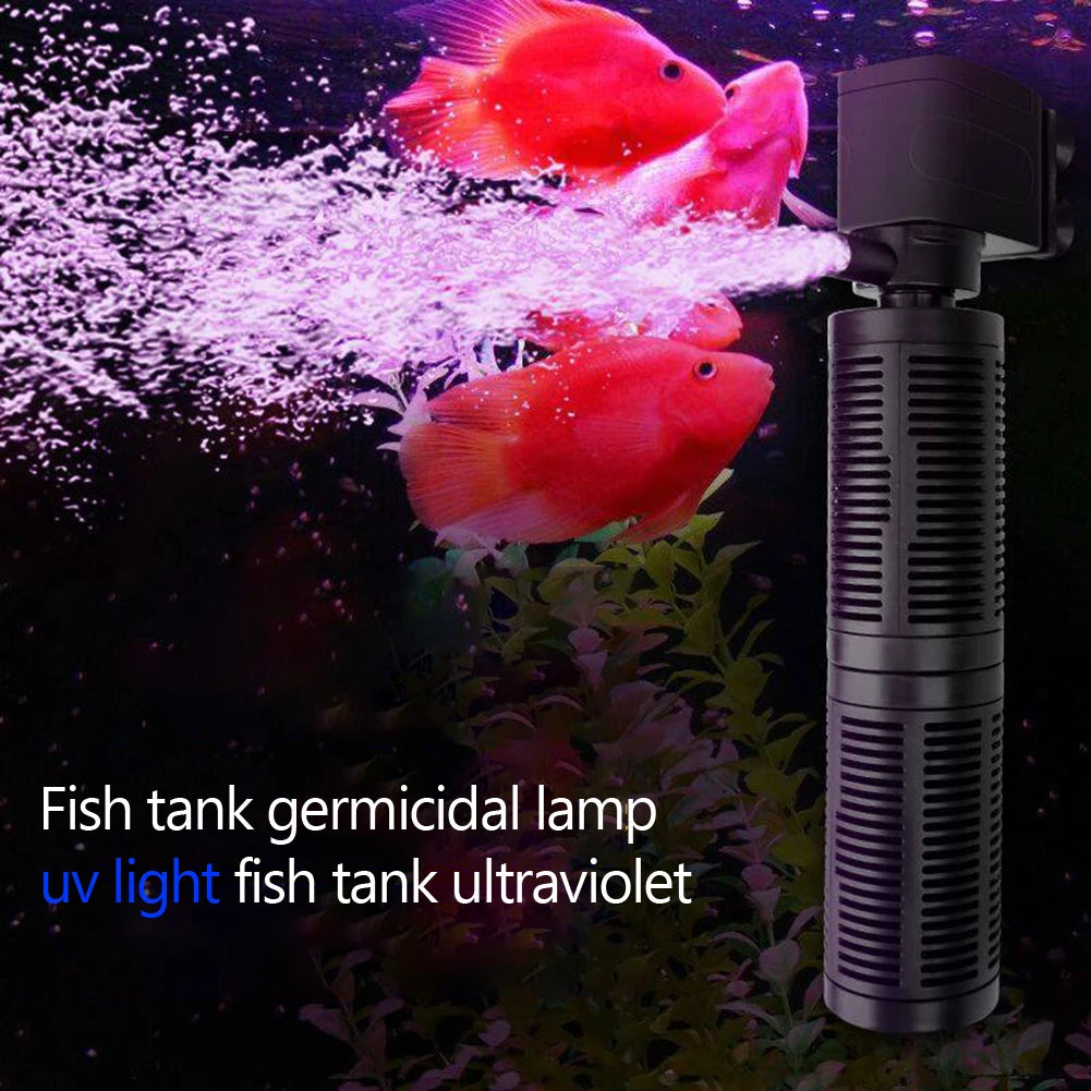 3 In 1 Silent Aquarium Filter Internal Submersible Pump