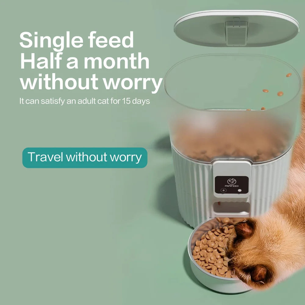 Papifeed Cat And Dog Automatic Feeder With Wifi Remote