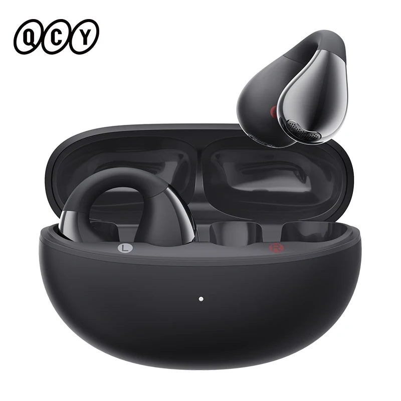 QCY Crossky C30 Earclip Wireless Earphones Bluetooth 5.4 Open Ear Sports TWS Earbuds Dual-Connection Headphone Clip-on Headset
