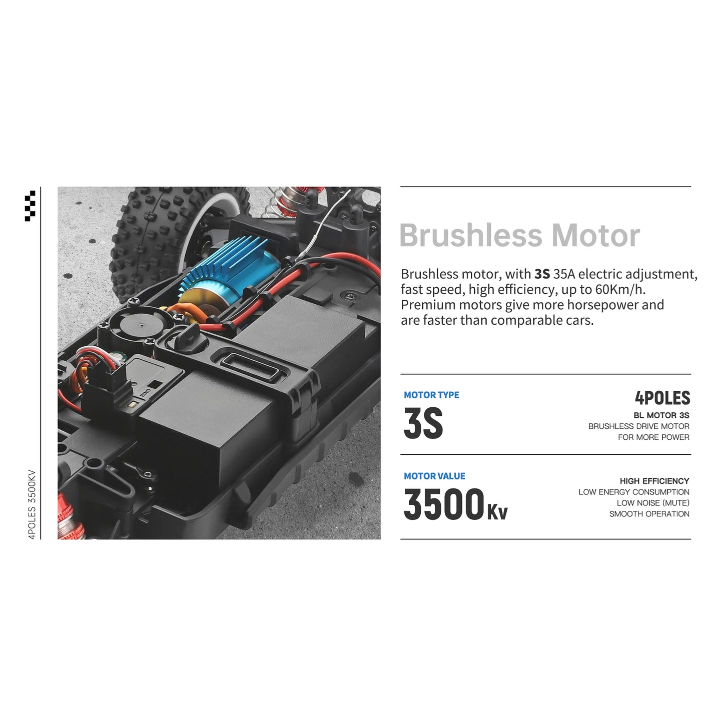 WLtoys 124008 1/12 60KM/H Brushless 4WD RC Car 11.1V 2000mAh Off-Road Monster Truck for Kids Adults