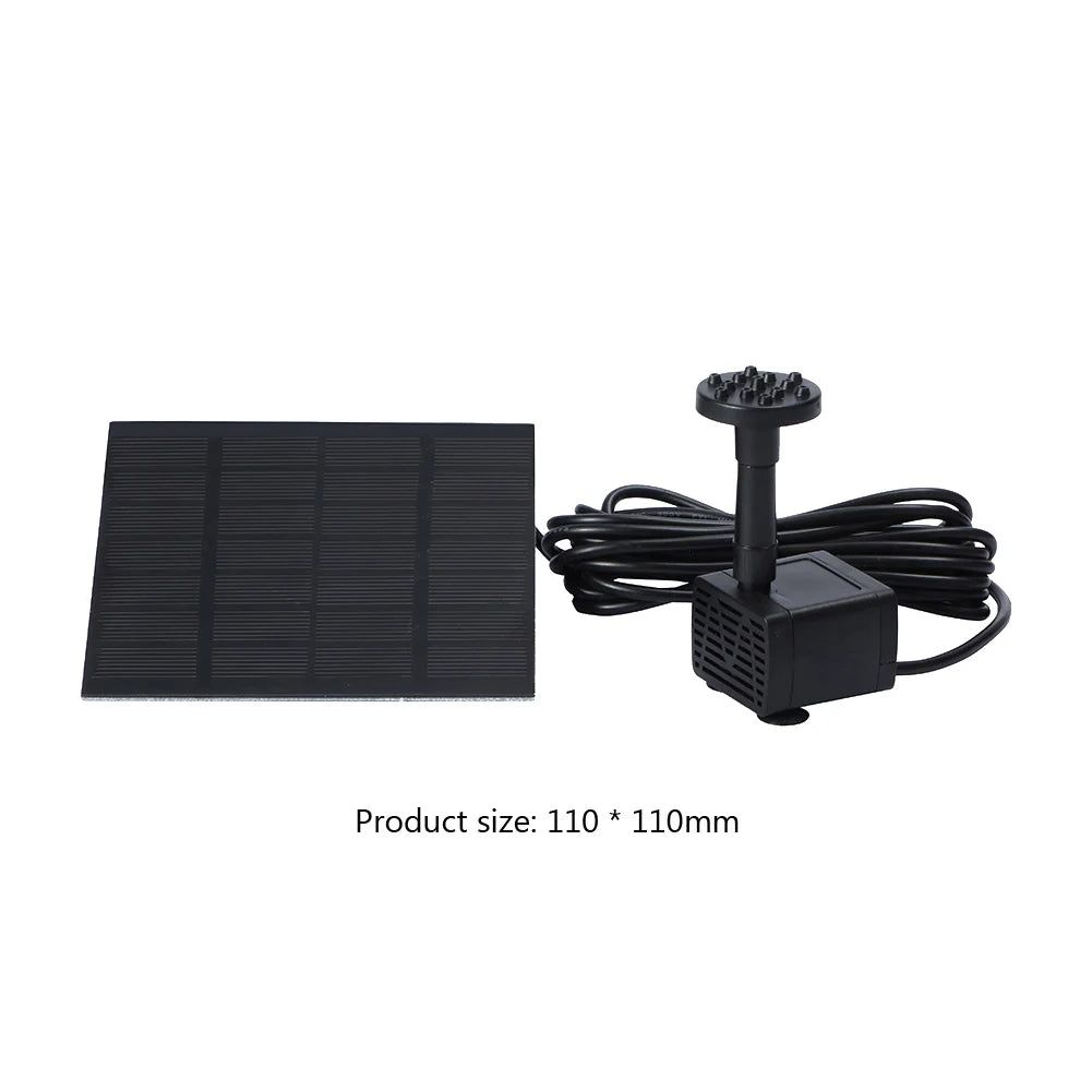 Solar Aquarium Wave Maker 6 Nozzles Fountain Outdoor Garden