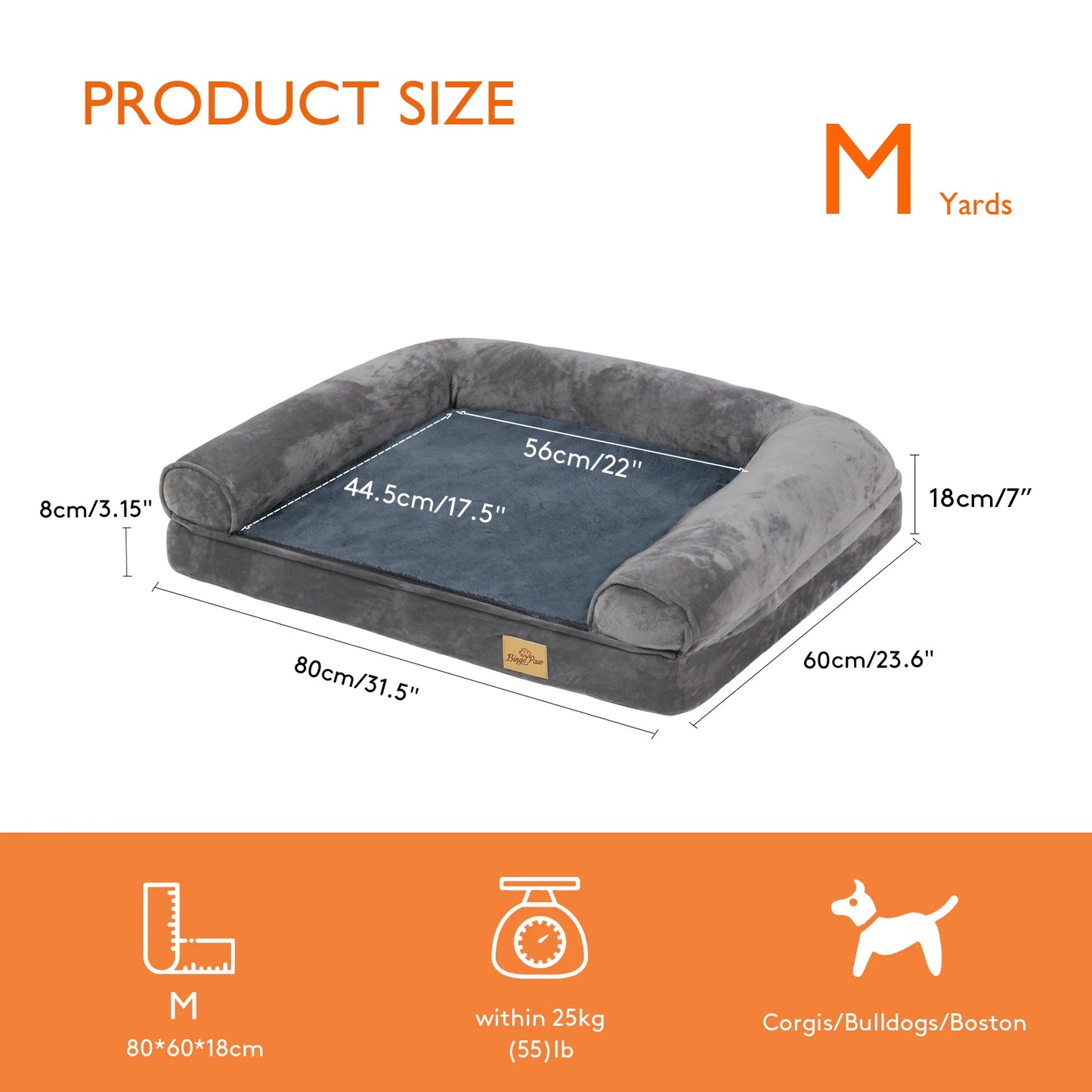 Extra Large Dog Bed Orthopedic With Removable Washable Cover