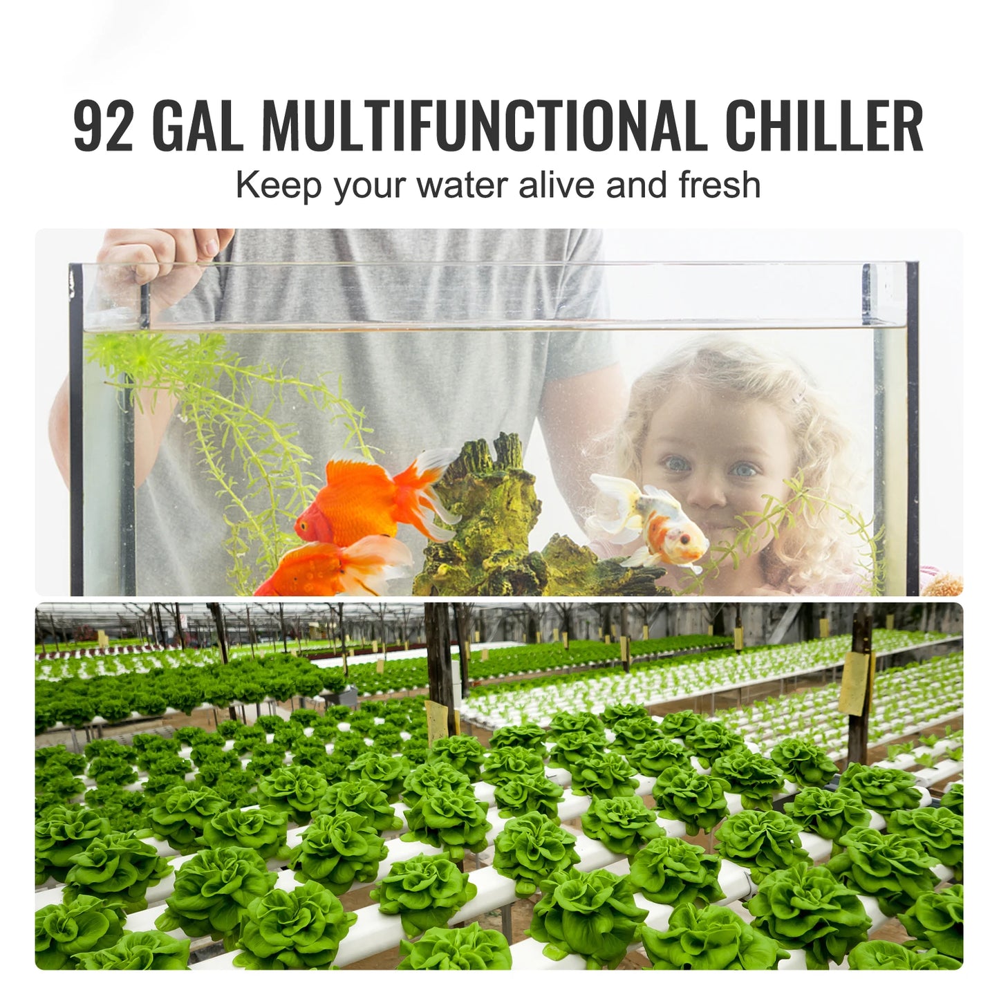 SucceBuy Aquarium Chiller Quiet Cooling For Freshwater