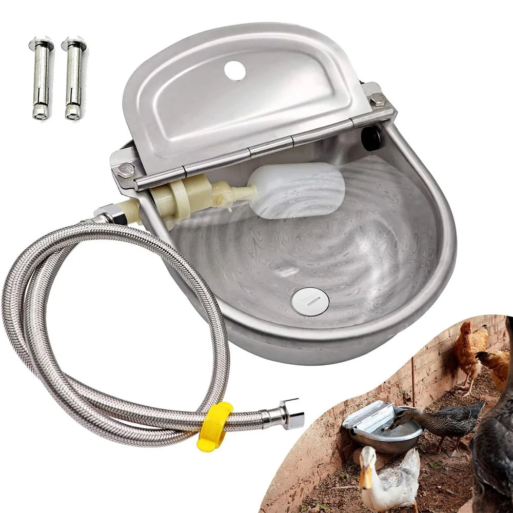 Automatic Water Dispenser Stainless Steel Dog Drinking Bowl