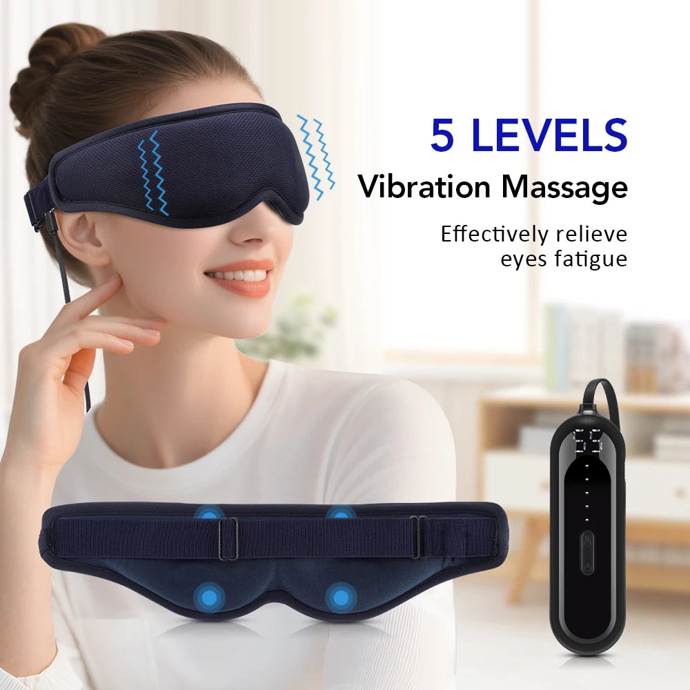 Electric Eye Massager Heated Mask With Vibration For Fatigue