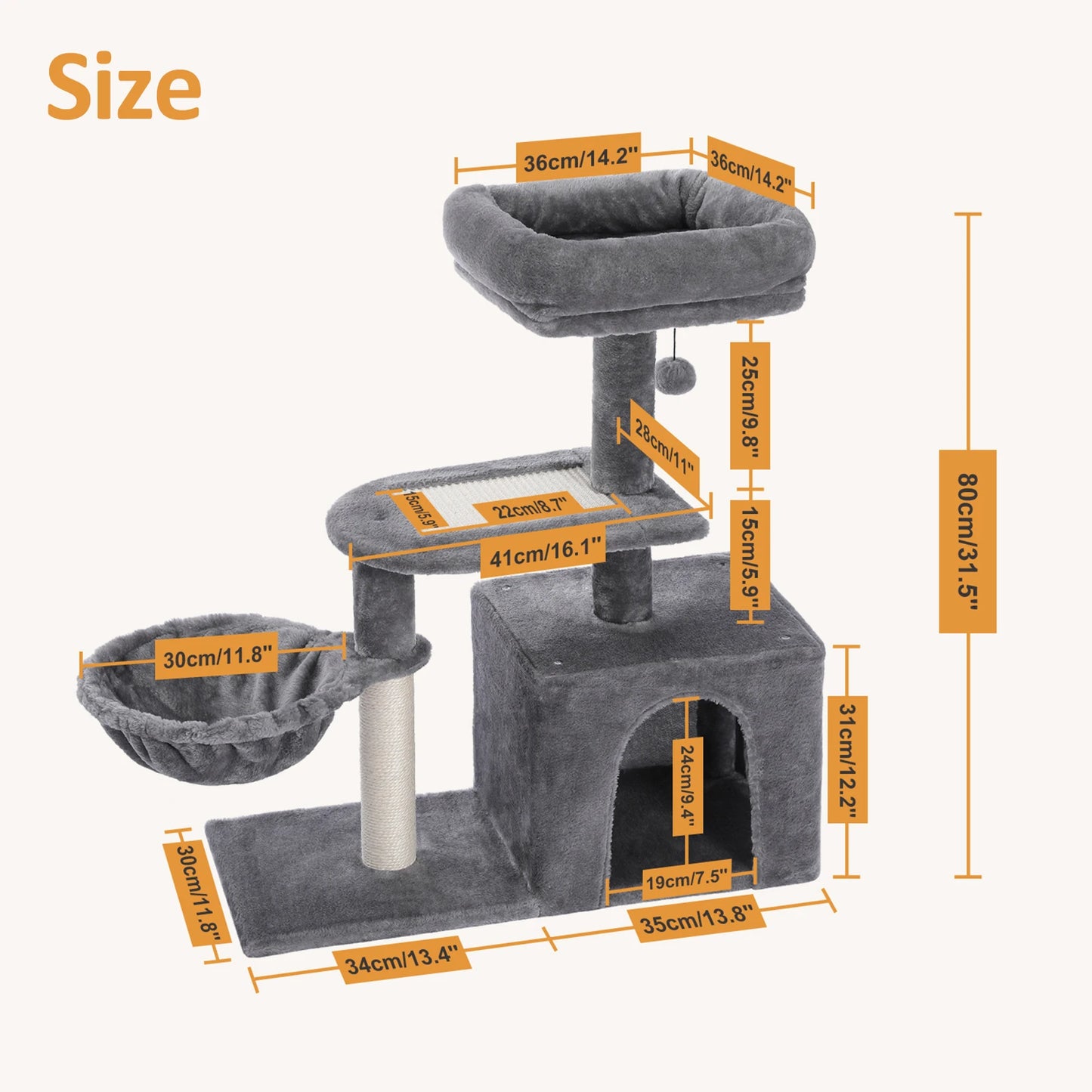 Cat Tree For Indoor Cats Two Styles With Scratching Posts