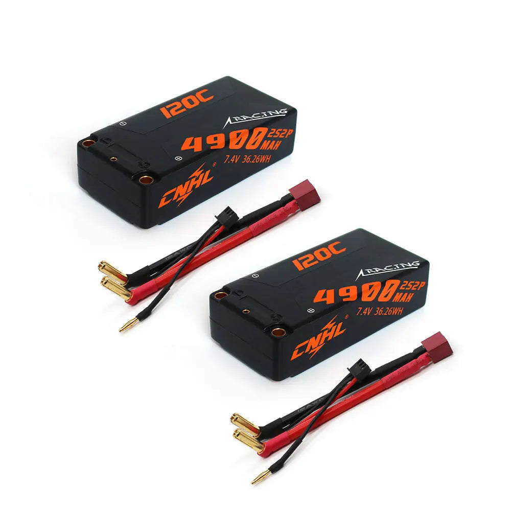2pcs CNHL 2S 7.4V 5600mAh 6600mAh 8000mAh Lipo Battery 120C Hard Case With T EC5 Plug For RC Car Tank Boat Vehicle Truck Buggy