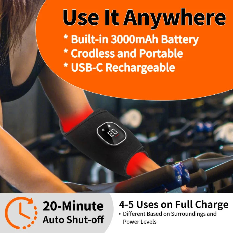 Wrist Ankle Wireless Red Light Therapy Belt 660nm 850nm