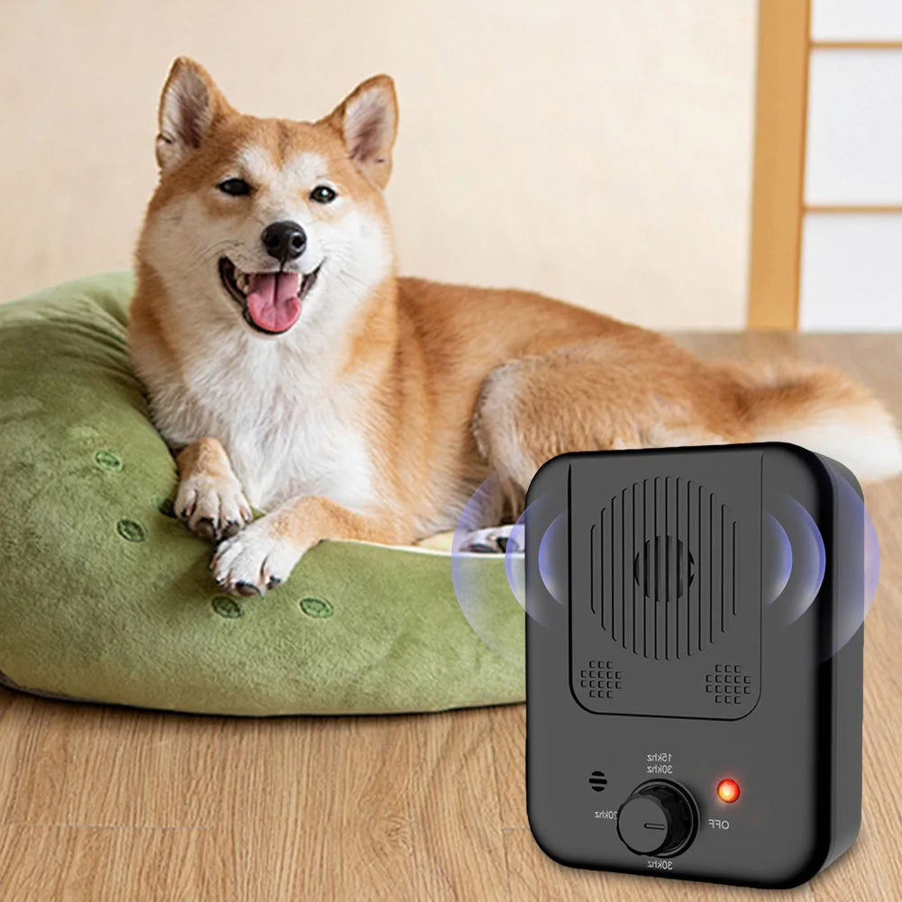 Ultrasonic Dog Bark Stopper Rechargeable Stop Barking Training Device IPX4 Waterproof Dog Barking Control Devices Pet Supplies