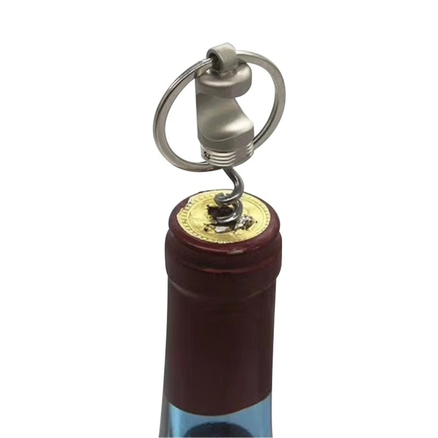 Beer Bottle Opener Key Chain Multi-use Red Wine Bottle Opener Suitable for Christmas Stocking Stuffers MIAO