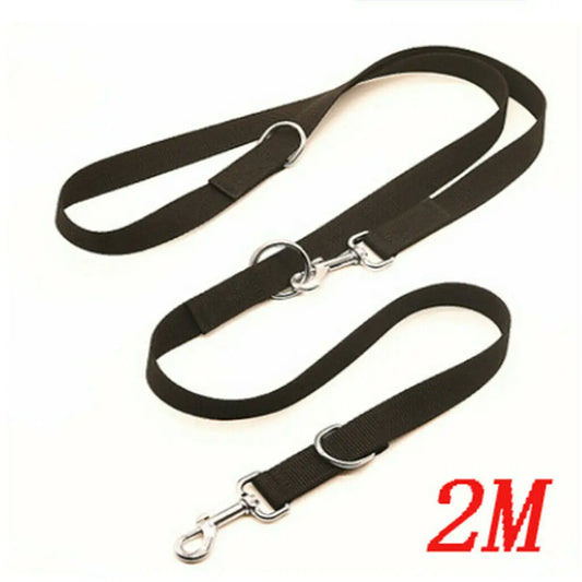 Adjustable Dog Leash Halti Training Double Ended 2M 6ft