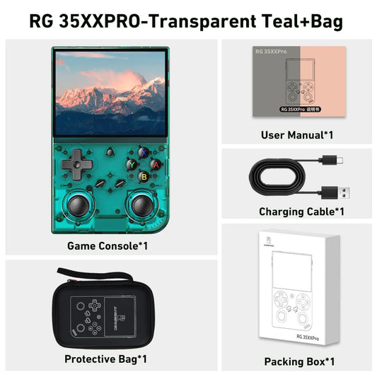 Anbernic RG 35XXPRO 64 Bit Handheld Game Players 3.5'' IPS Screen Linux System Video Game Console Portable Simulator 64G HD-Out