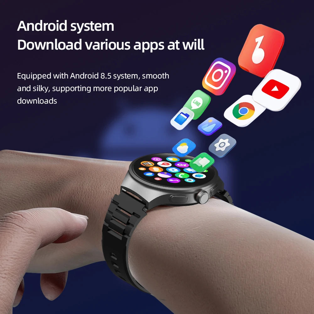 GoldenSpike 4GB 128GB Smart Watch with GPS and Camera